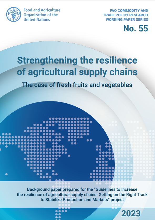 Strengthening the resilience of agricultural supply chains The case